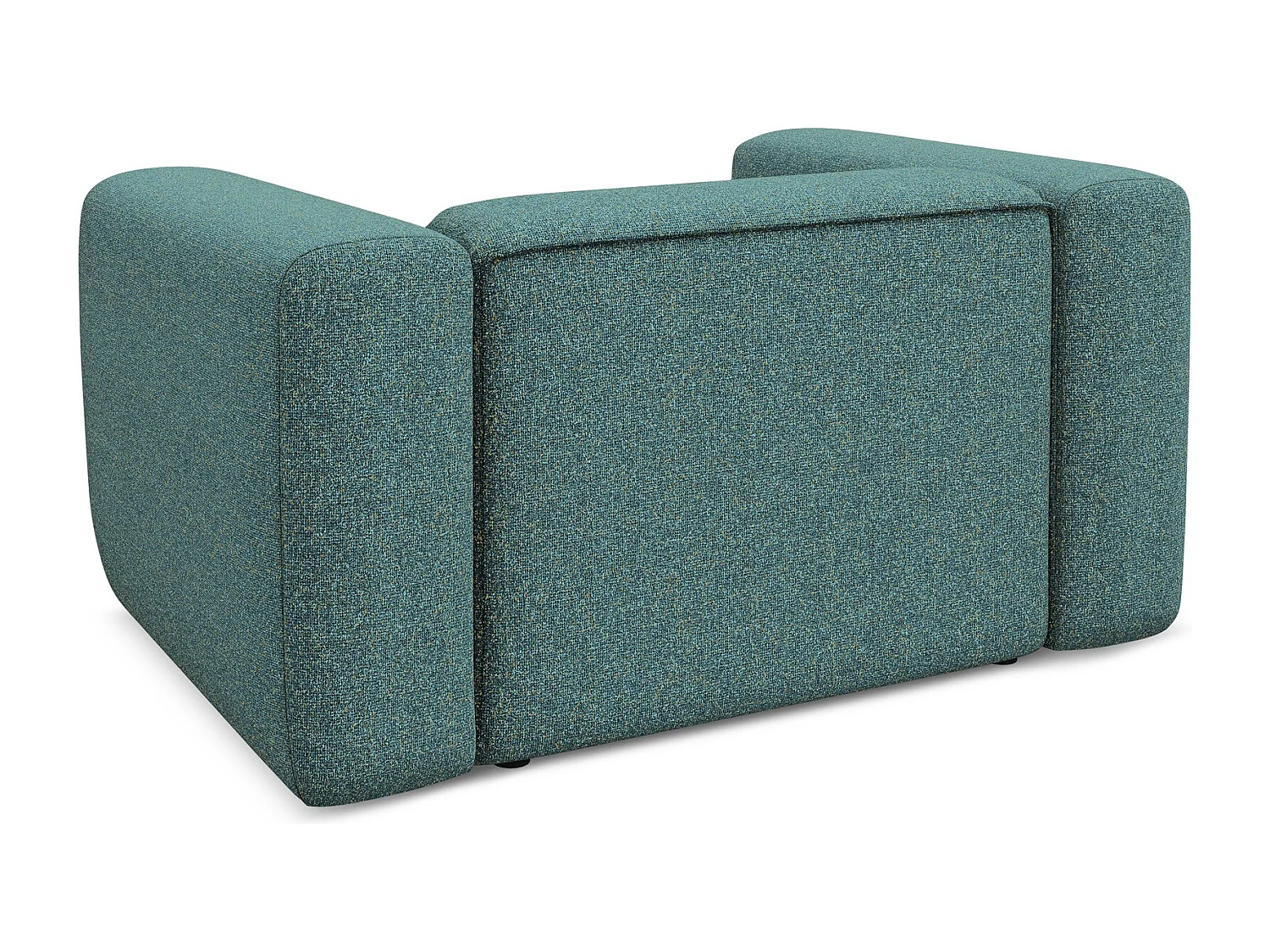 Fauteuil en tissu texturé - marin - EKAHI