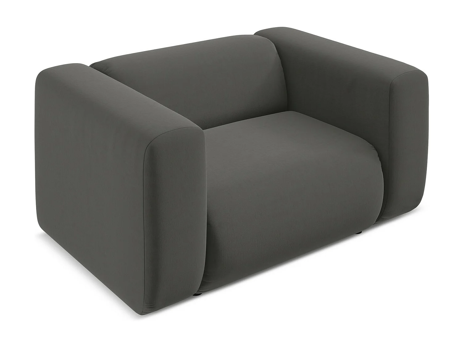 Fauteuil van staal velours - EKAHI