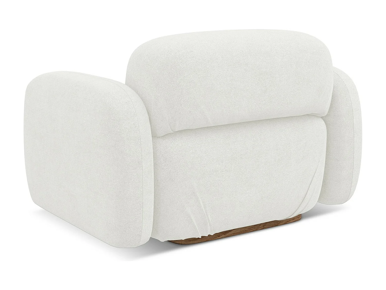 Sessel - - Bouclé - Weiß - AILANI