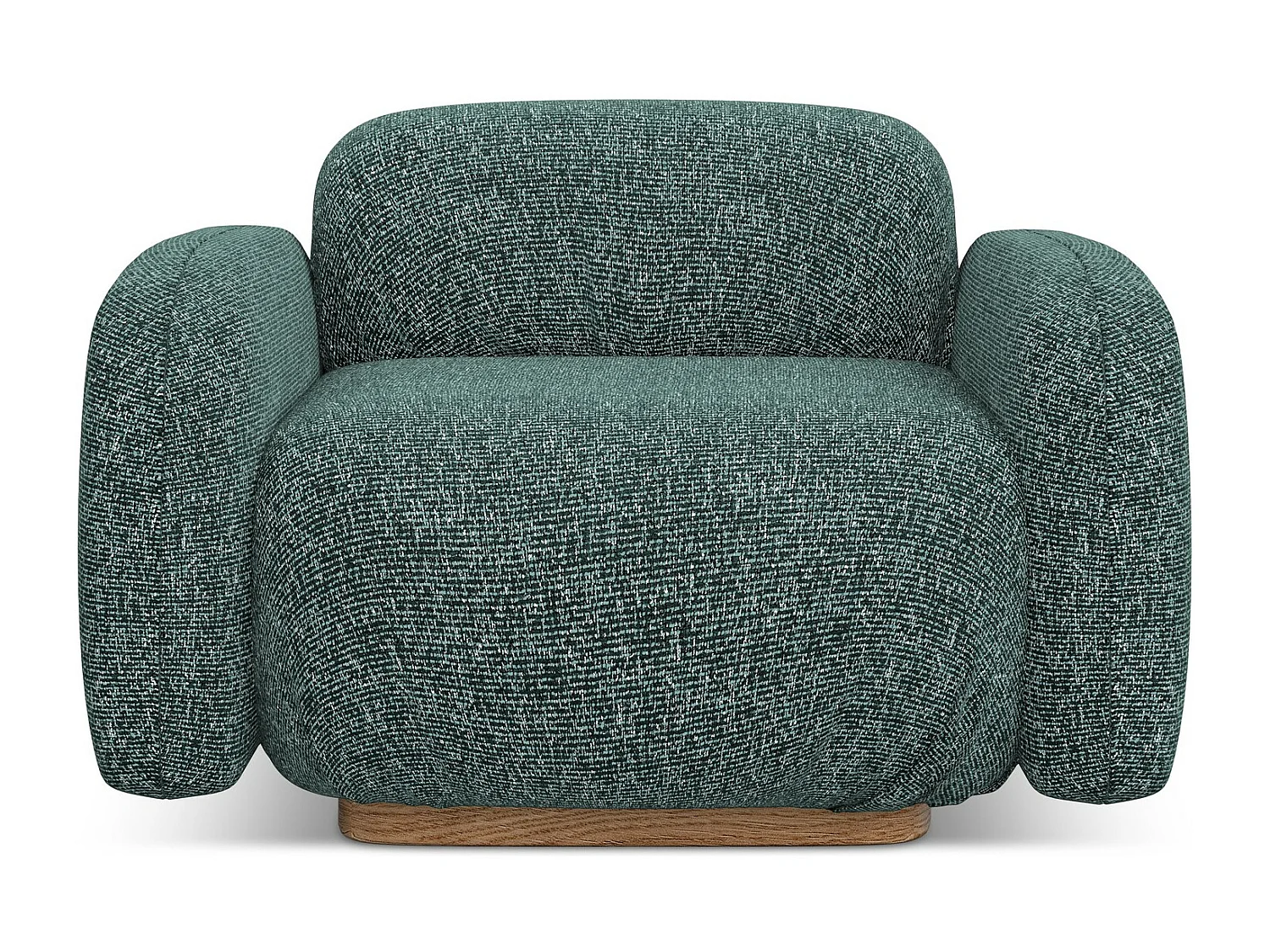 Fauteuil van jeans textuurstof - AILANI