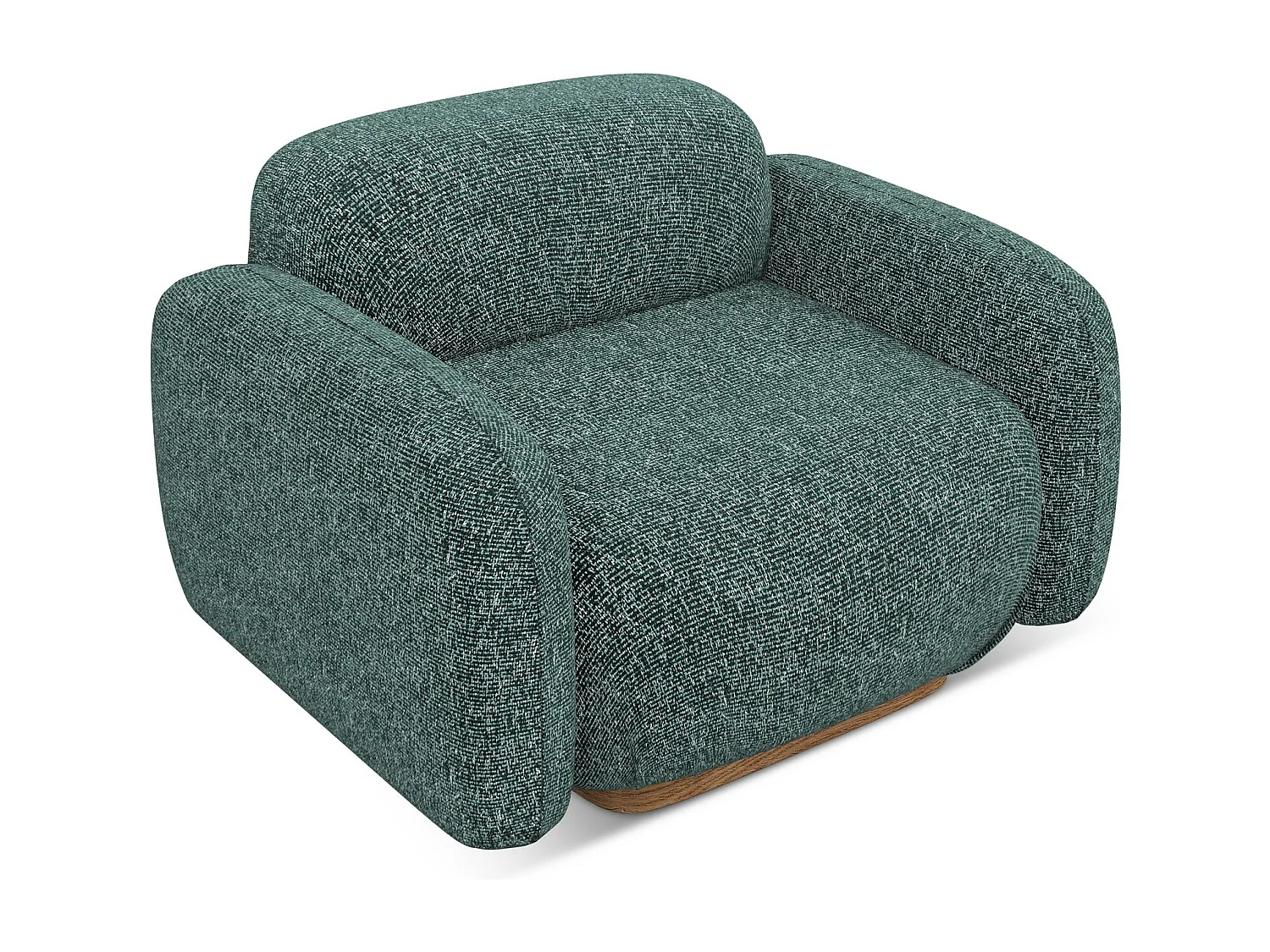 Fauteuil van jeans textuurstof - AILANI