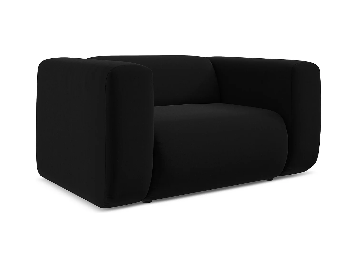 Sessel - - Samt - Schwarz - EKAHI