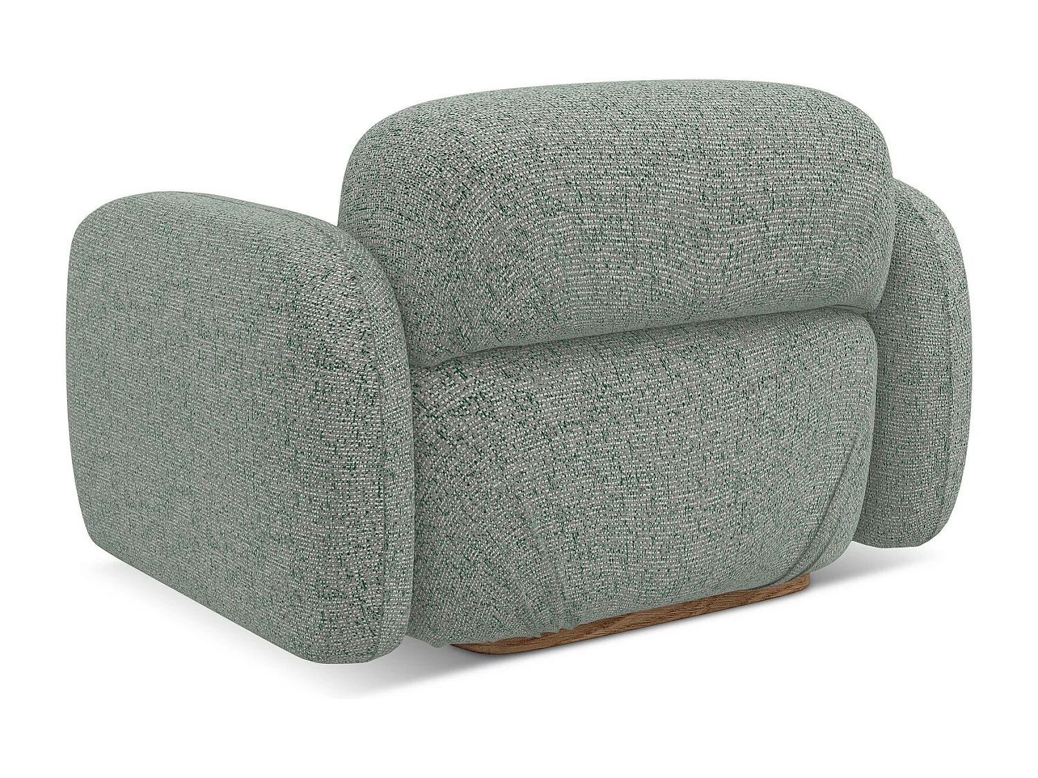 Fauteuil en tissu texturé - vert clair - AILANI