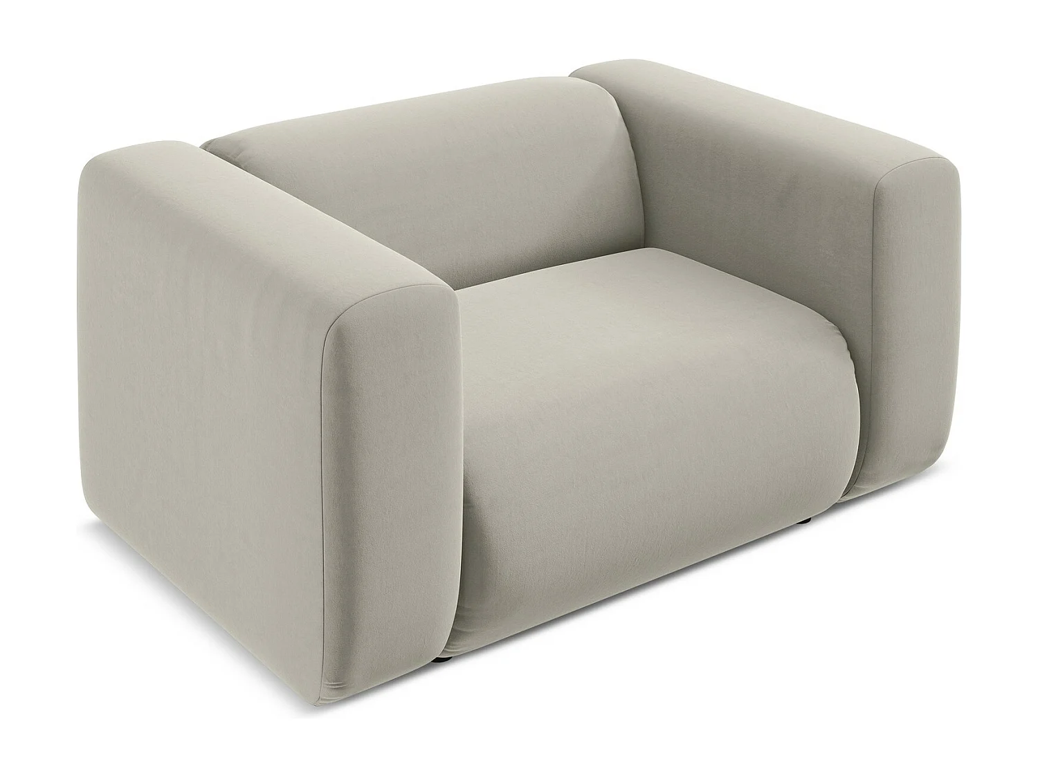 Fauteuil van parel velours - EKAHI