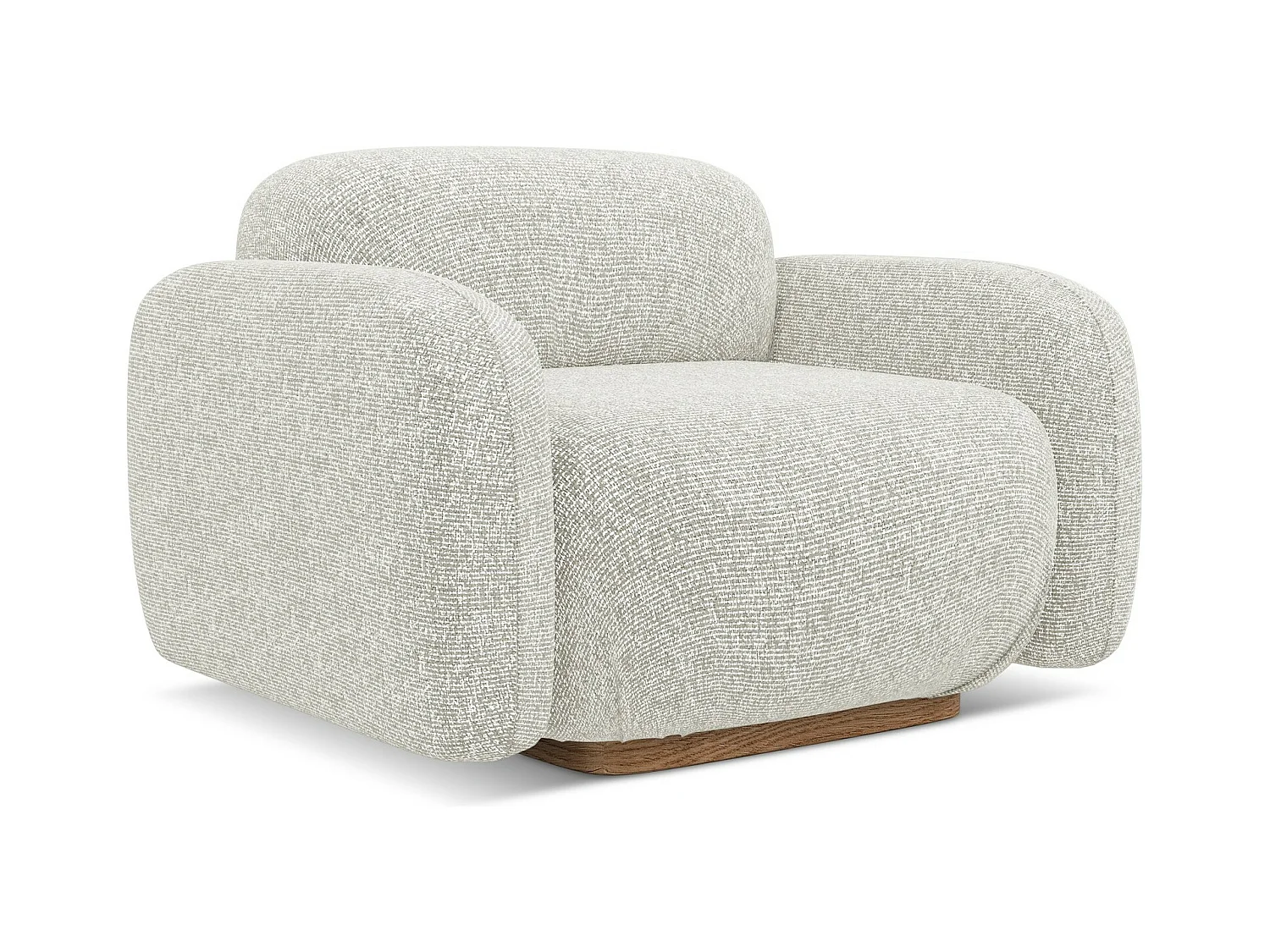 Sessel - - Strukturstoff - Hell beige - AILANI