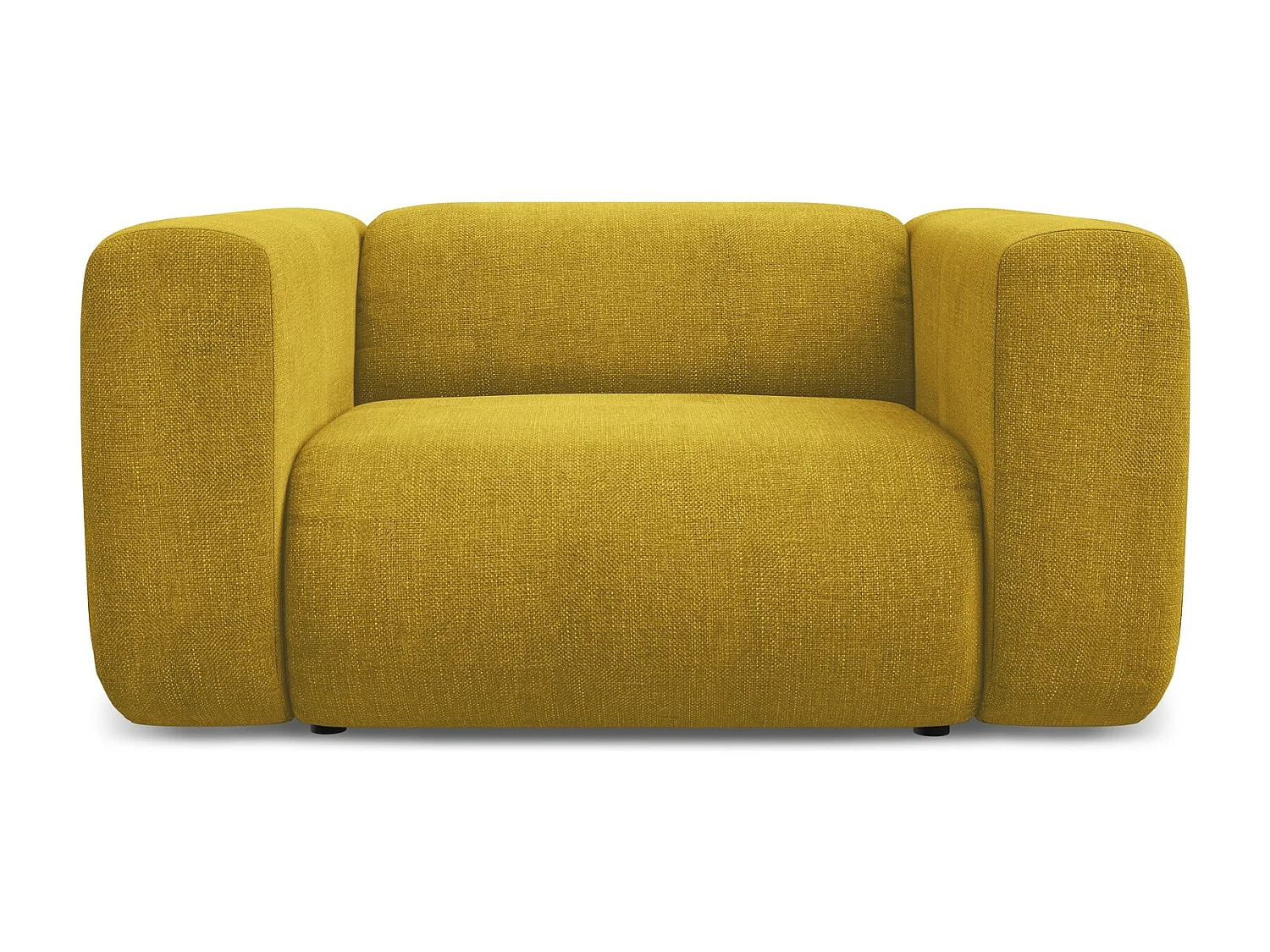 Sessel - - Chenille - Senf - EKAHI