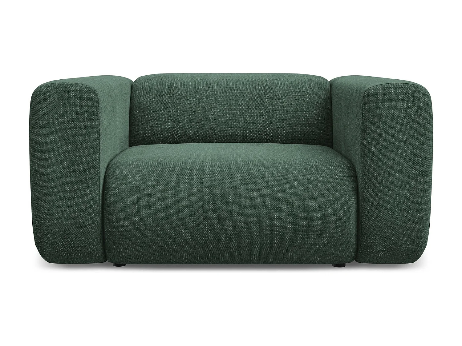 Sessel - - Chenille - Grün - EKAHI