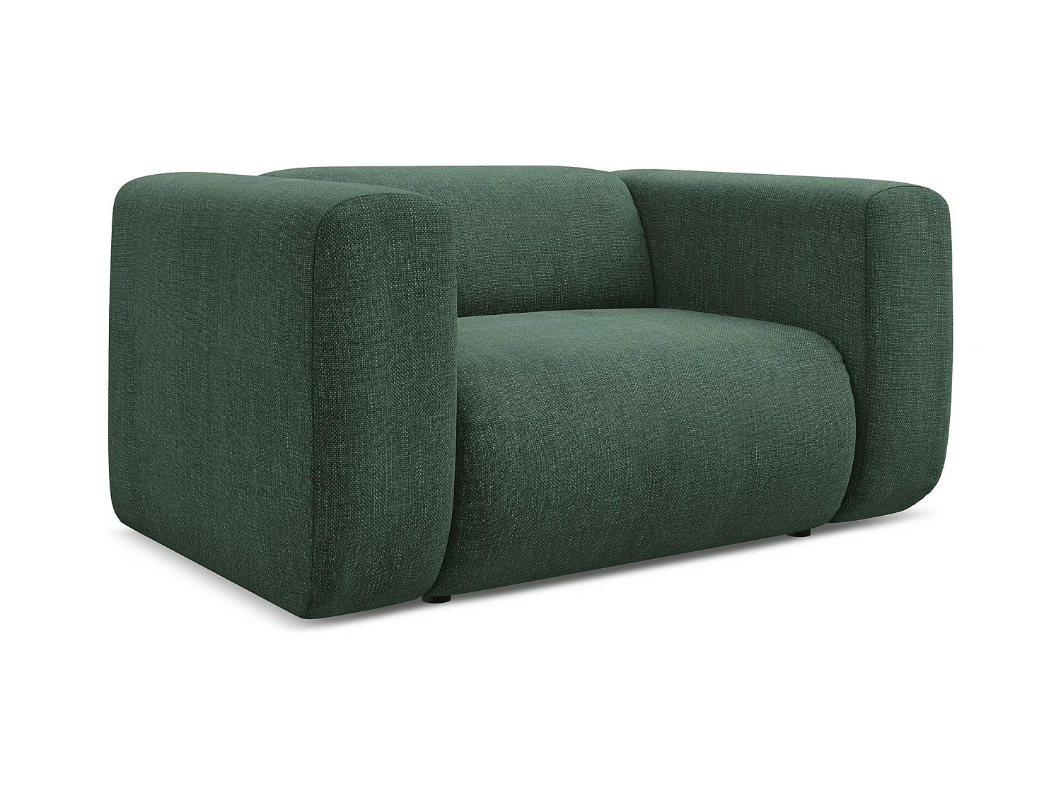 Fauteuil van groente chenille stof - EKAHI