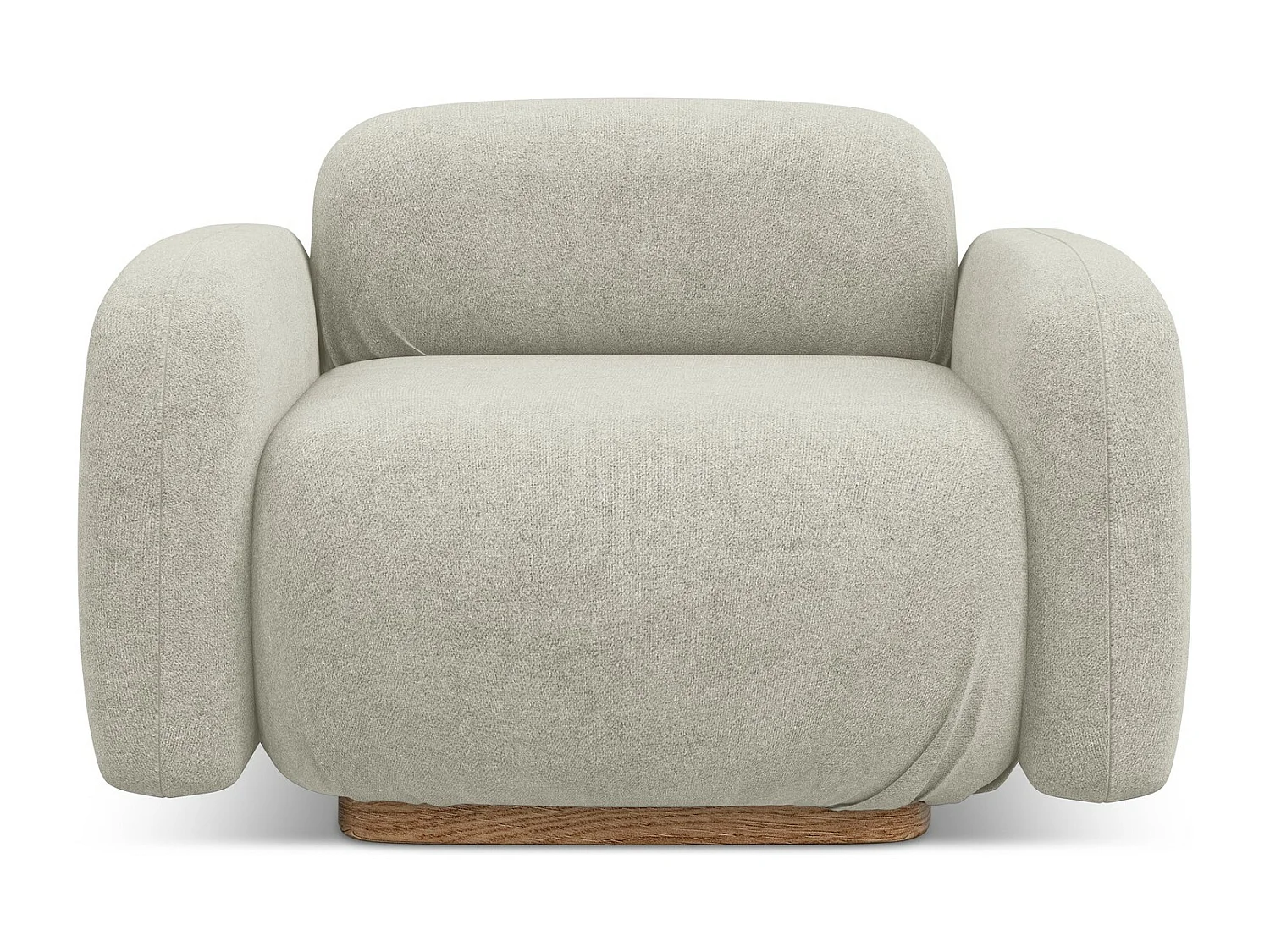 Sessel - - Bouclé - Hell beige - AILANI