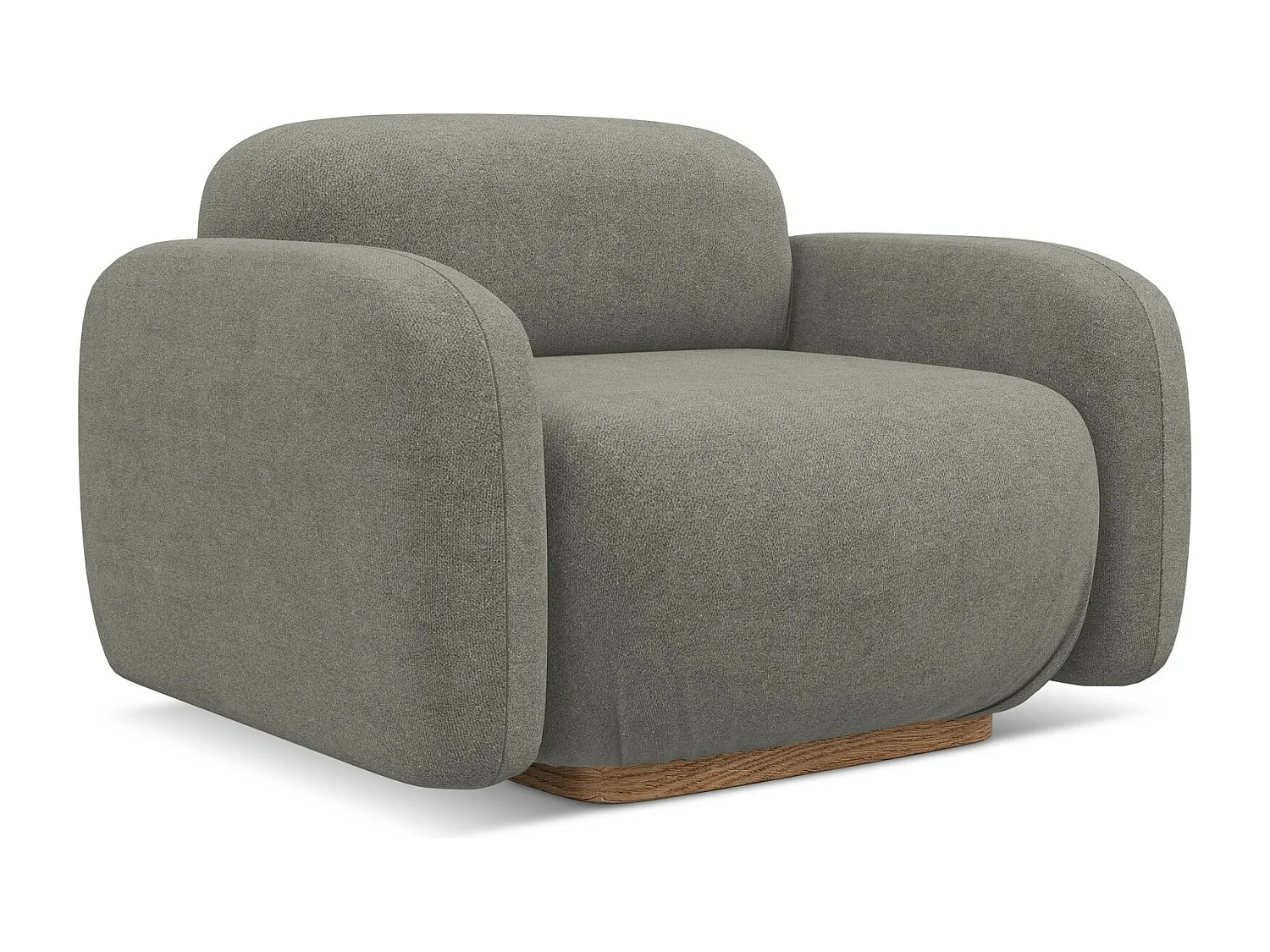 Sessel - - Bouclé - Graubeige - AILANI