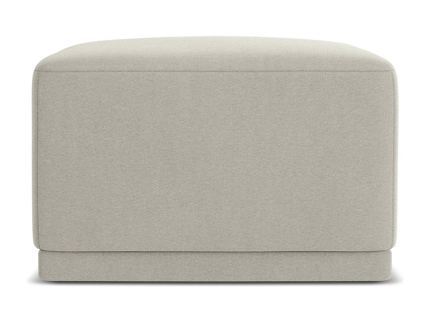 Pouf en velours - perle - KAILA