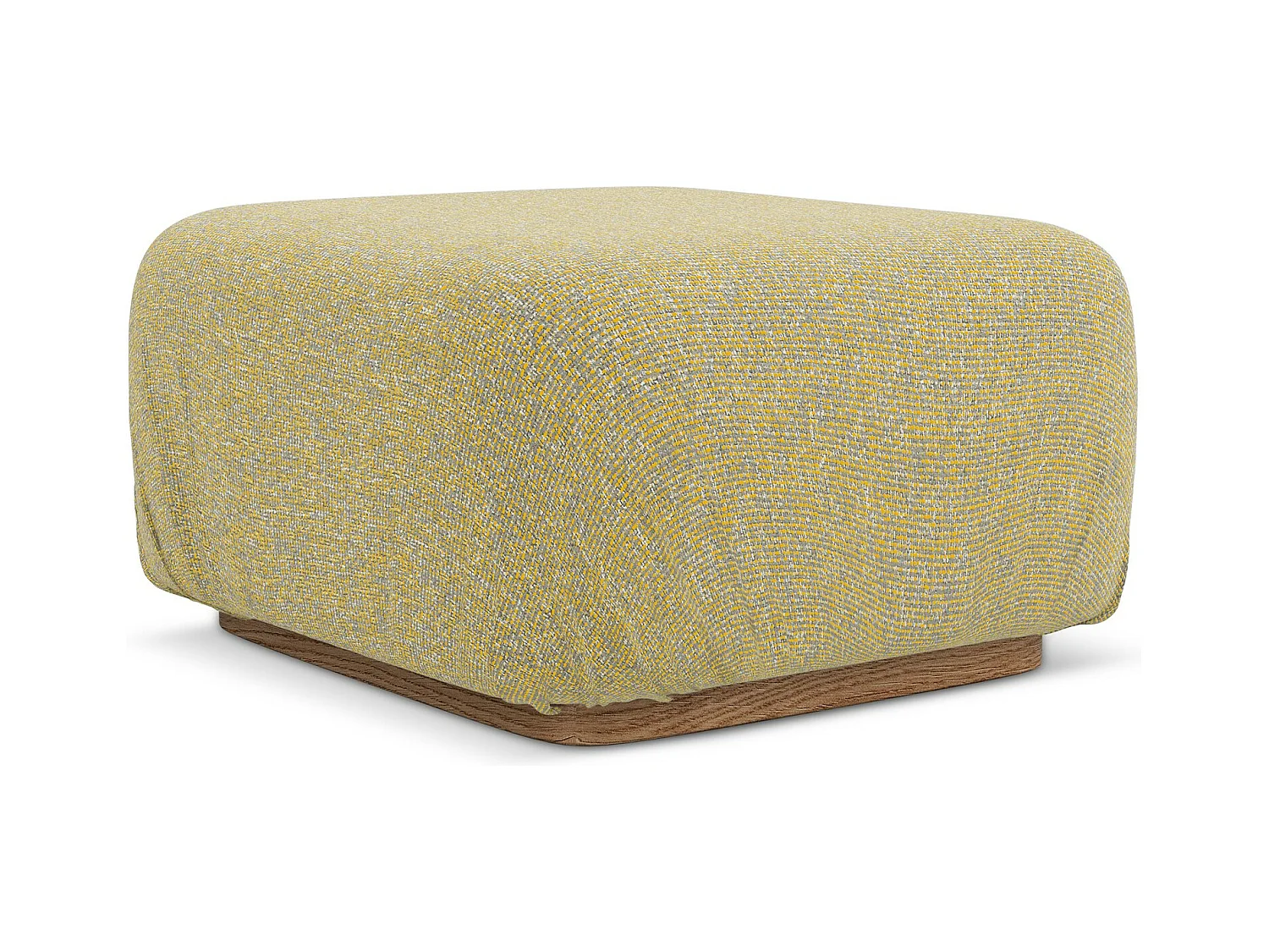 Pouf - Hocker - Strukturstoff - Senf - AILANI