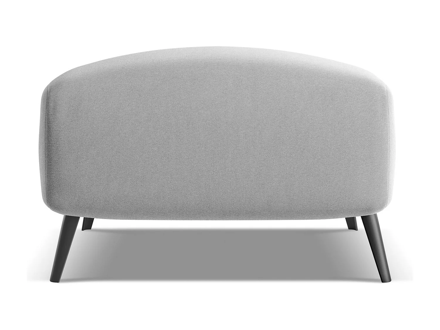 Pouf en velours - gris - MALIE