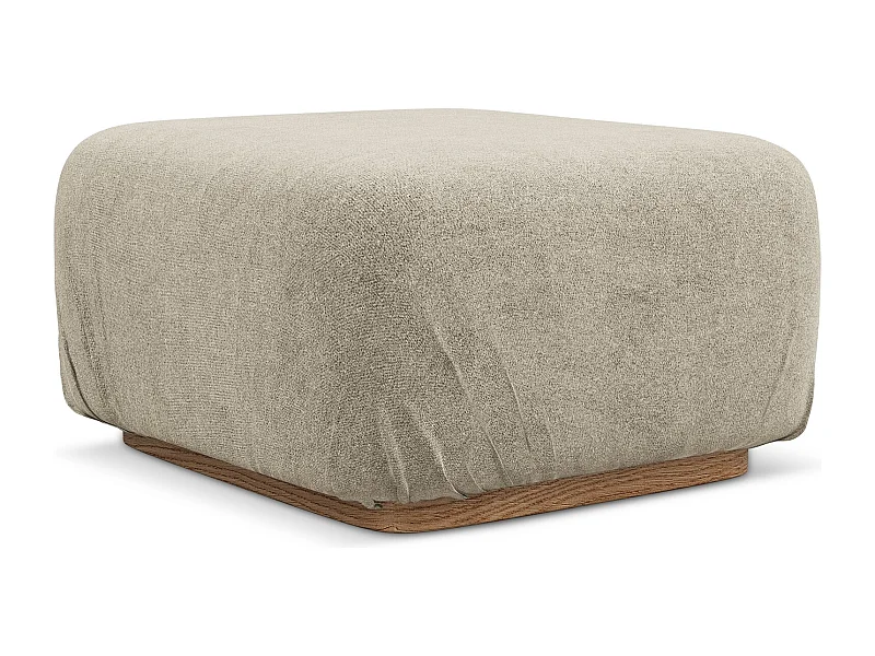 Pouf - Hocker - Bouclé - Beige - AILANI