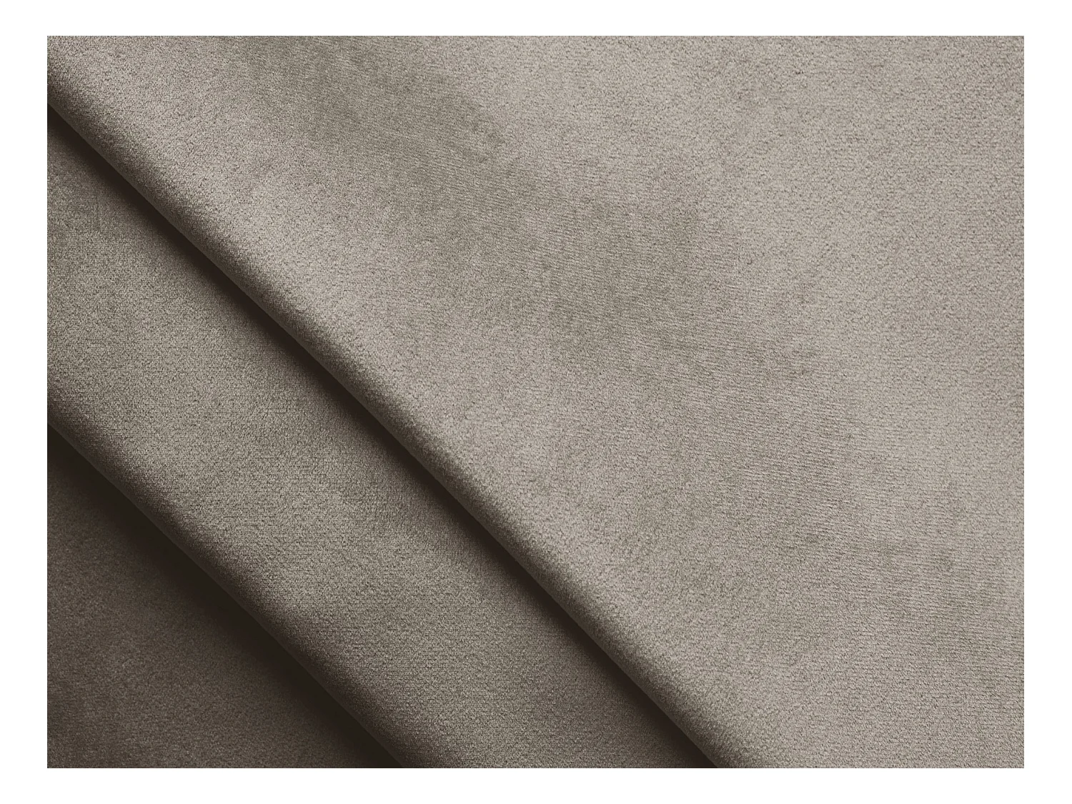 Pouf - Hocker - Samt - Taupe - MOANA