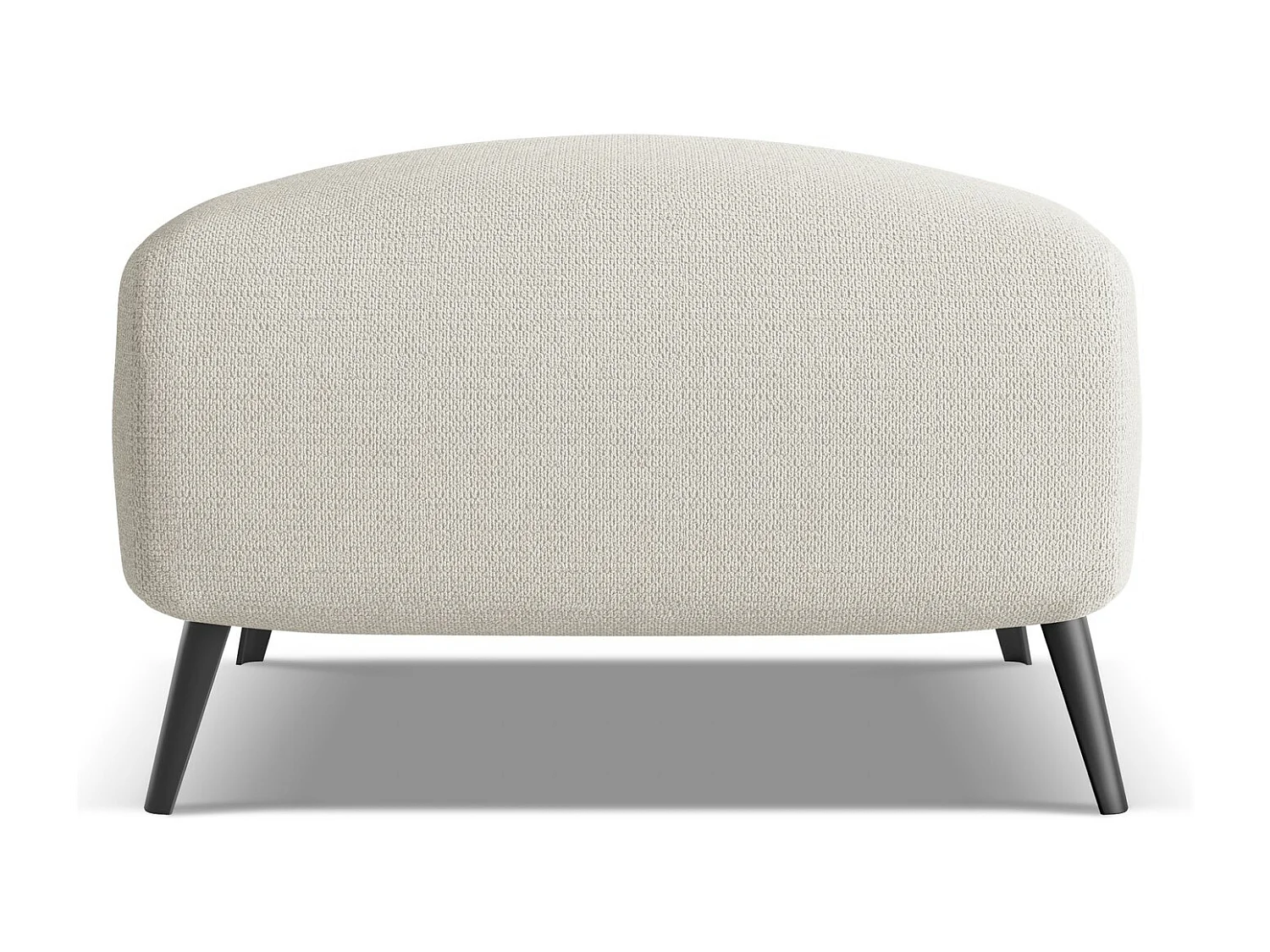 Puff em tecido chenille prata - MALIE