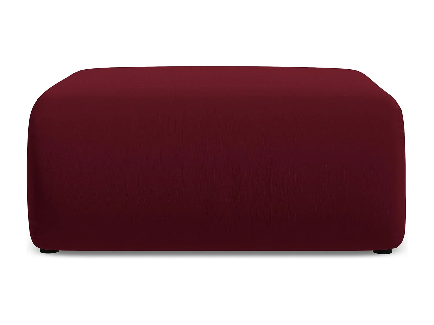 Pouf en velours - bourgogne - EKAHI