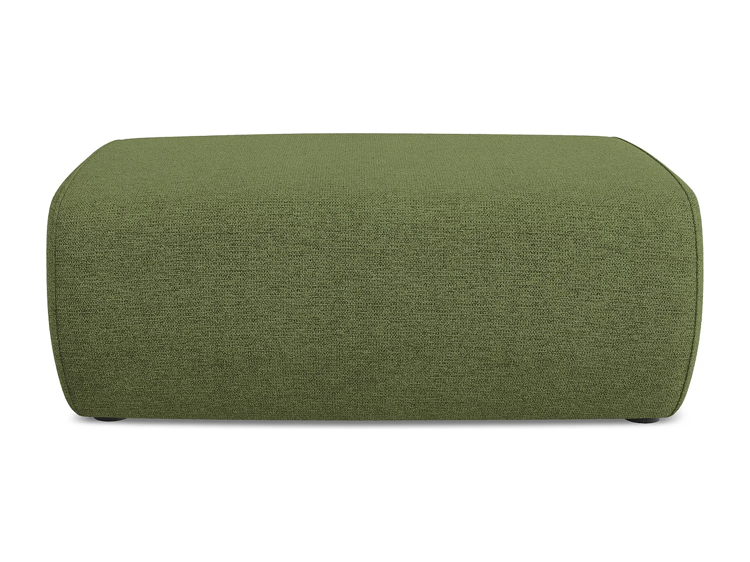 Pouf - Hocker - Chenille - Flaschengrün - NANEA