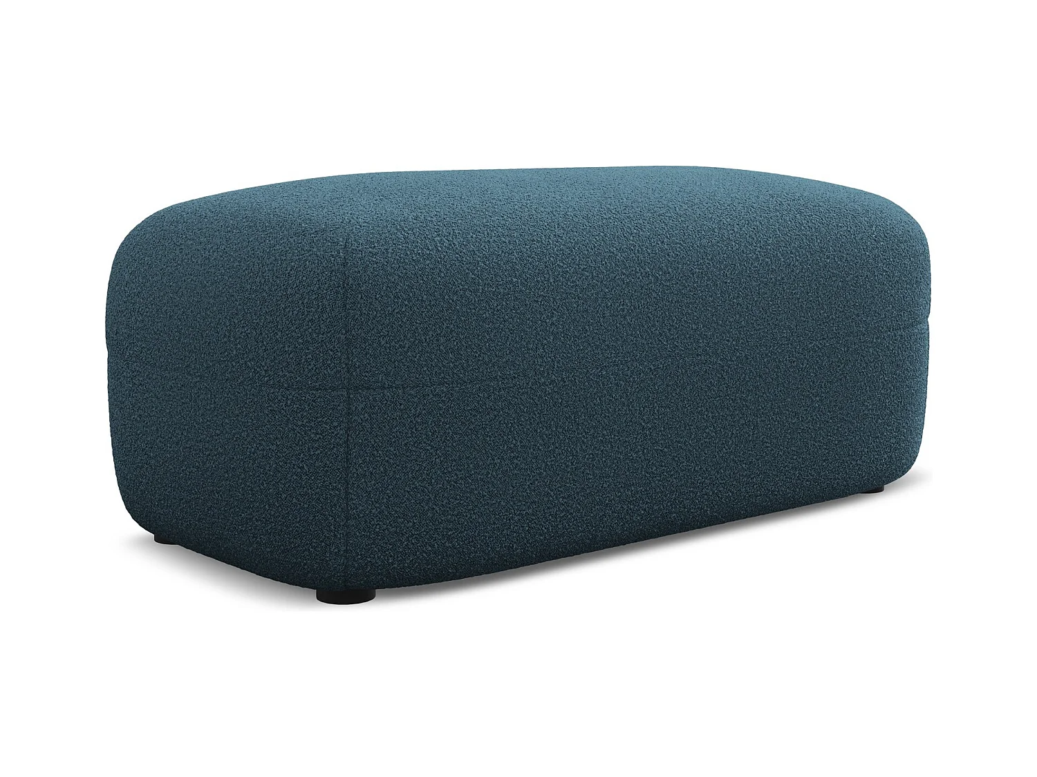 Pouf - Hocker - Bouclé - Königsblau - MOANA
