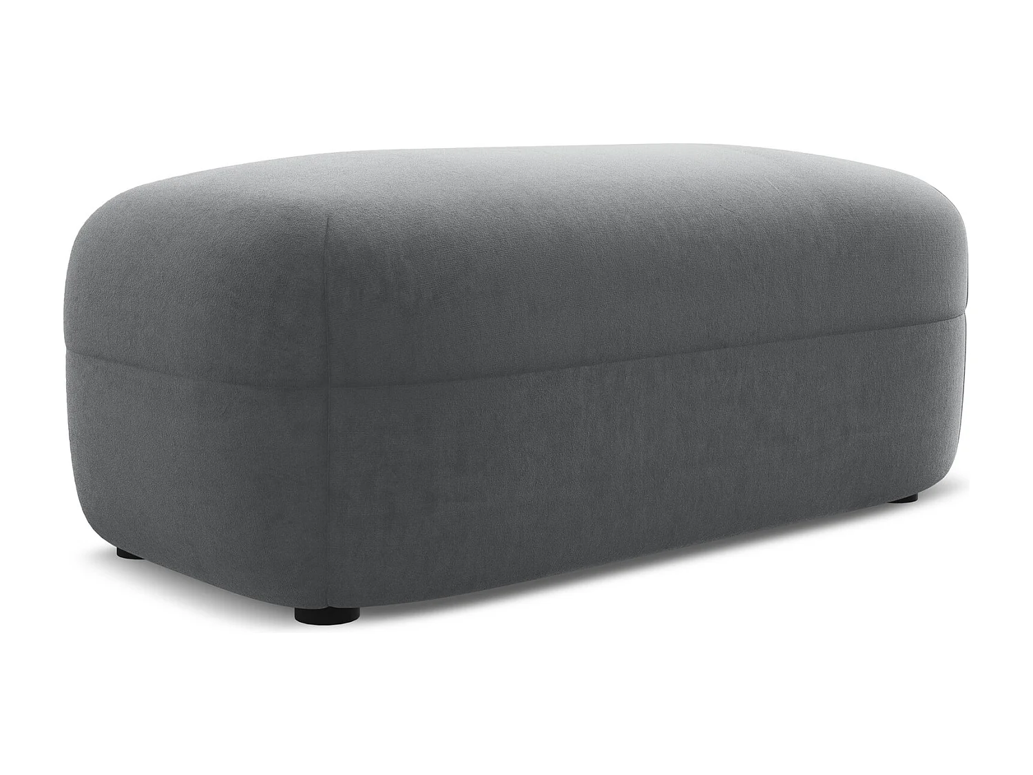 Pouf en velours - acier - MOANA