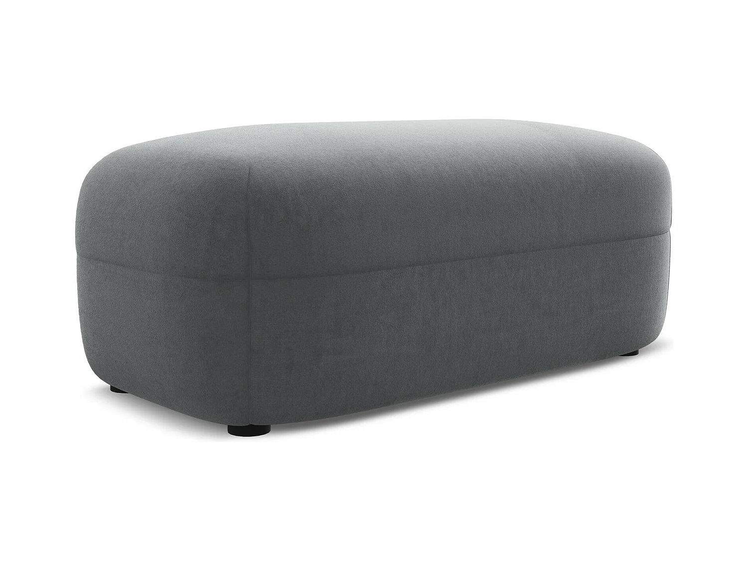 Pouf - Hocker - Samt - Stahl - MOANA
