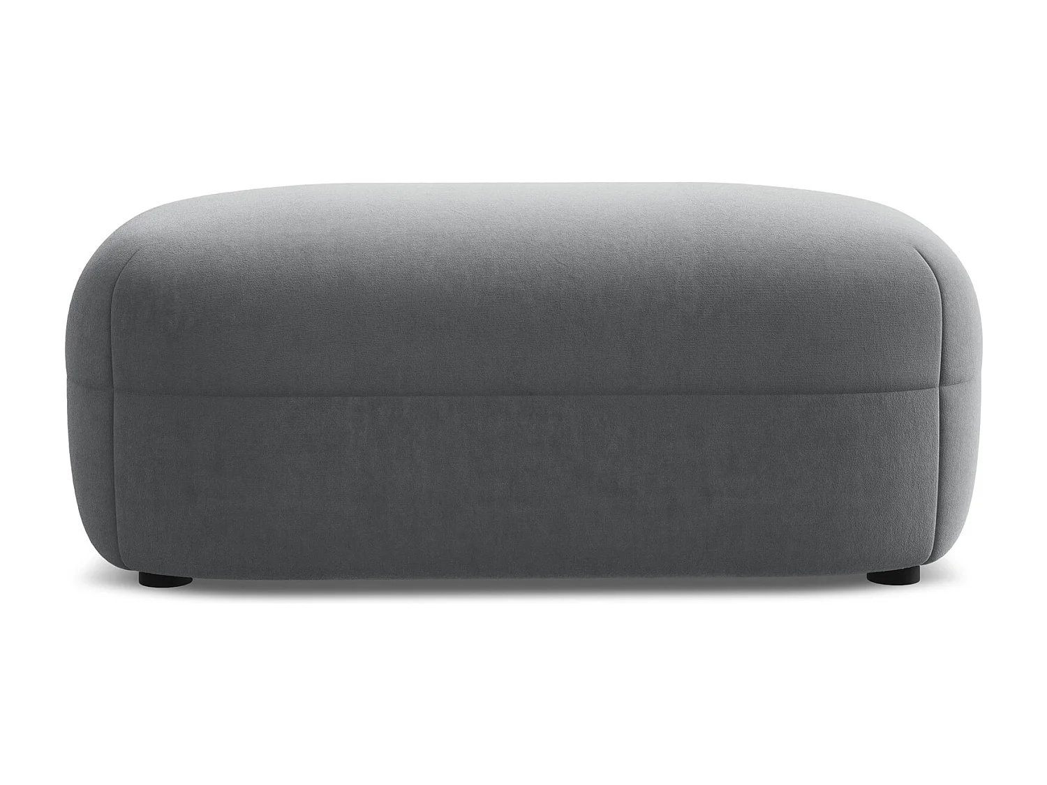 Pouf en velours - acier - MOANA