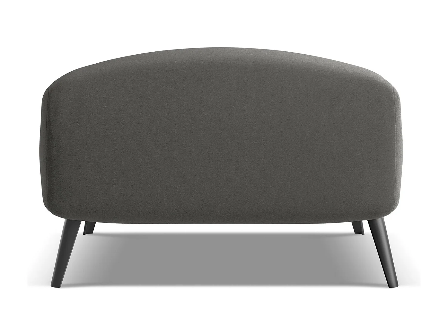 Pouf en velours - acier - MALIE