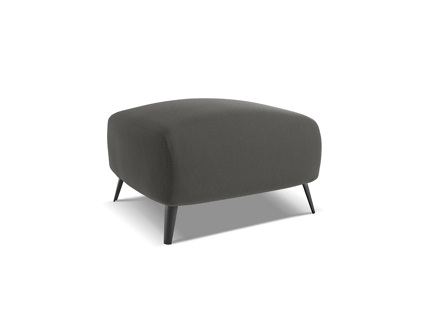 Pouf en velours - acier - GENOVA
