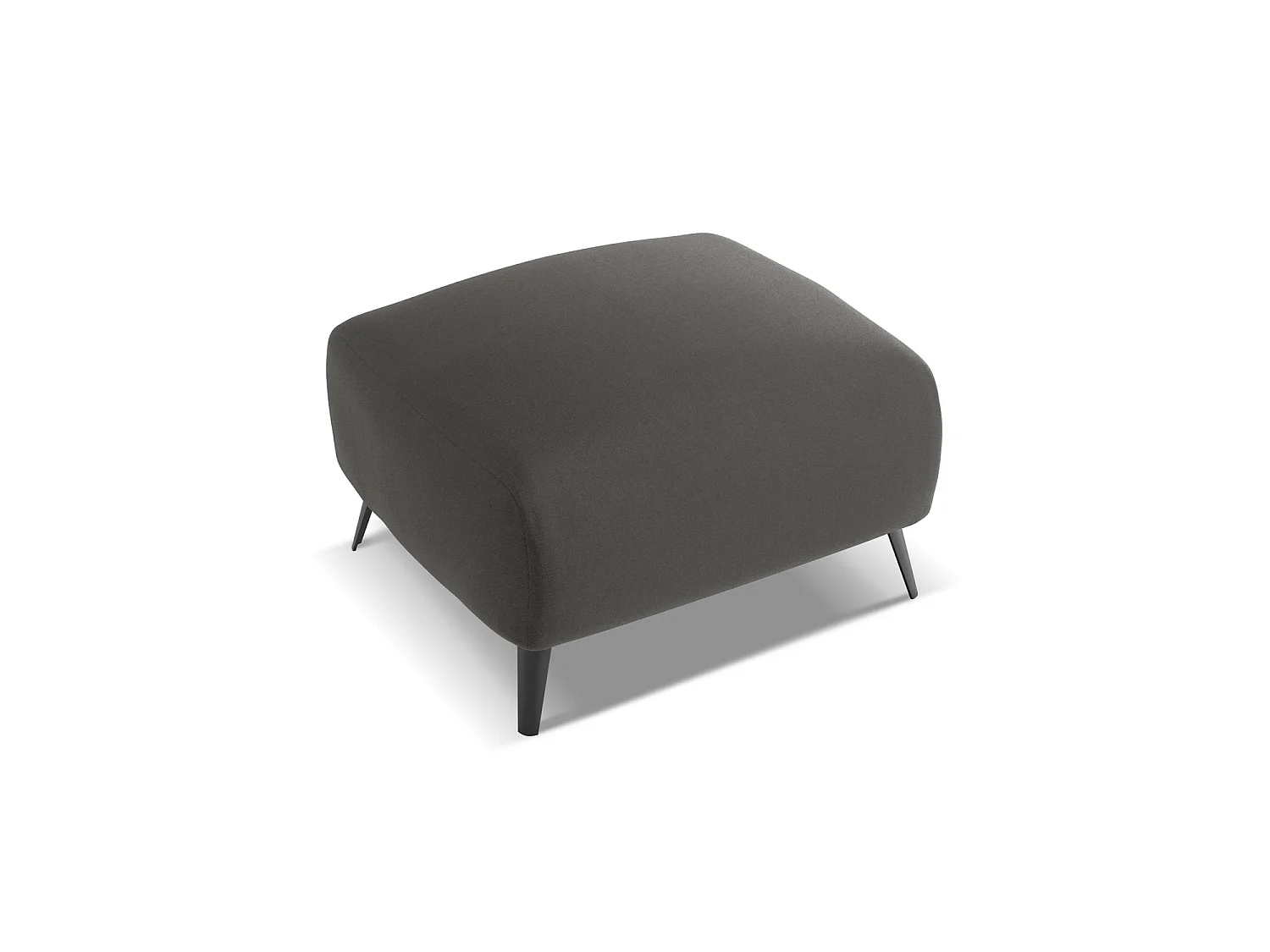 Pouf en velours - acier - GENOVA