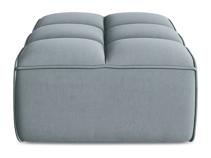 Pouf - Hocker - Samt - Hellblau - KALAI