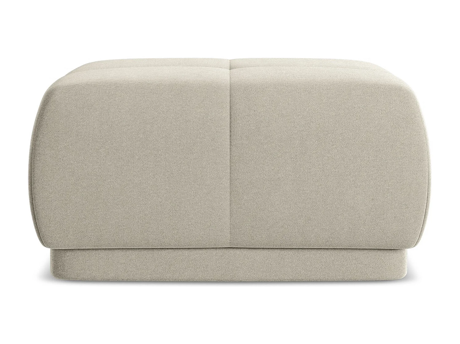 Pouf en velours - perle - HOKU