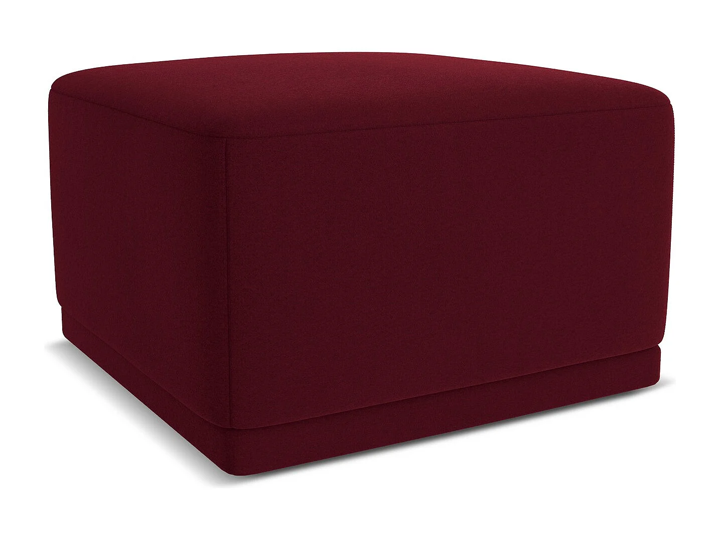 Pouf - Hocker - Samt - Burgund - KAILA