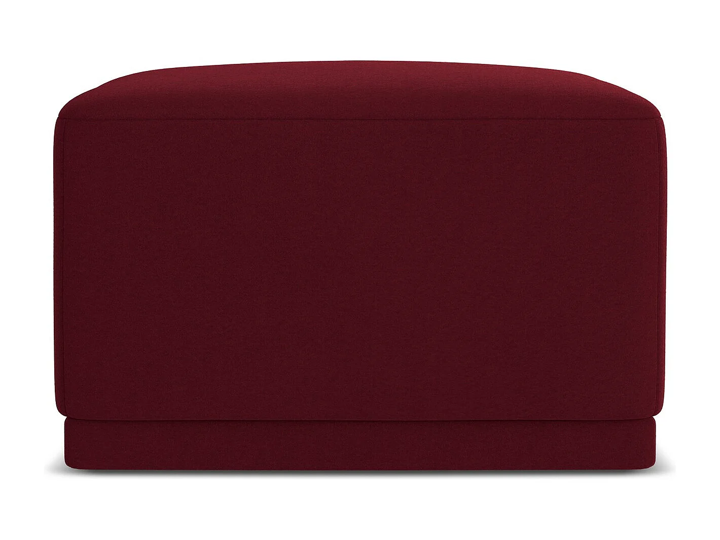 Pouf - Hocker - Samt - Burgund - KAILA
