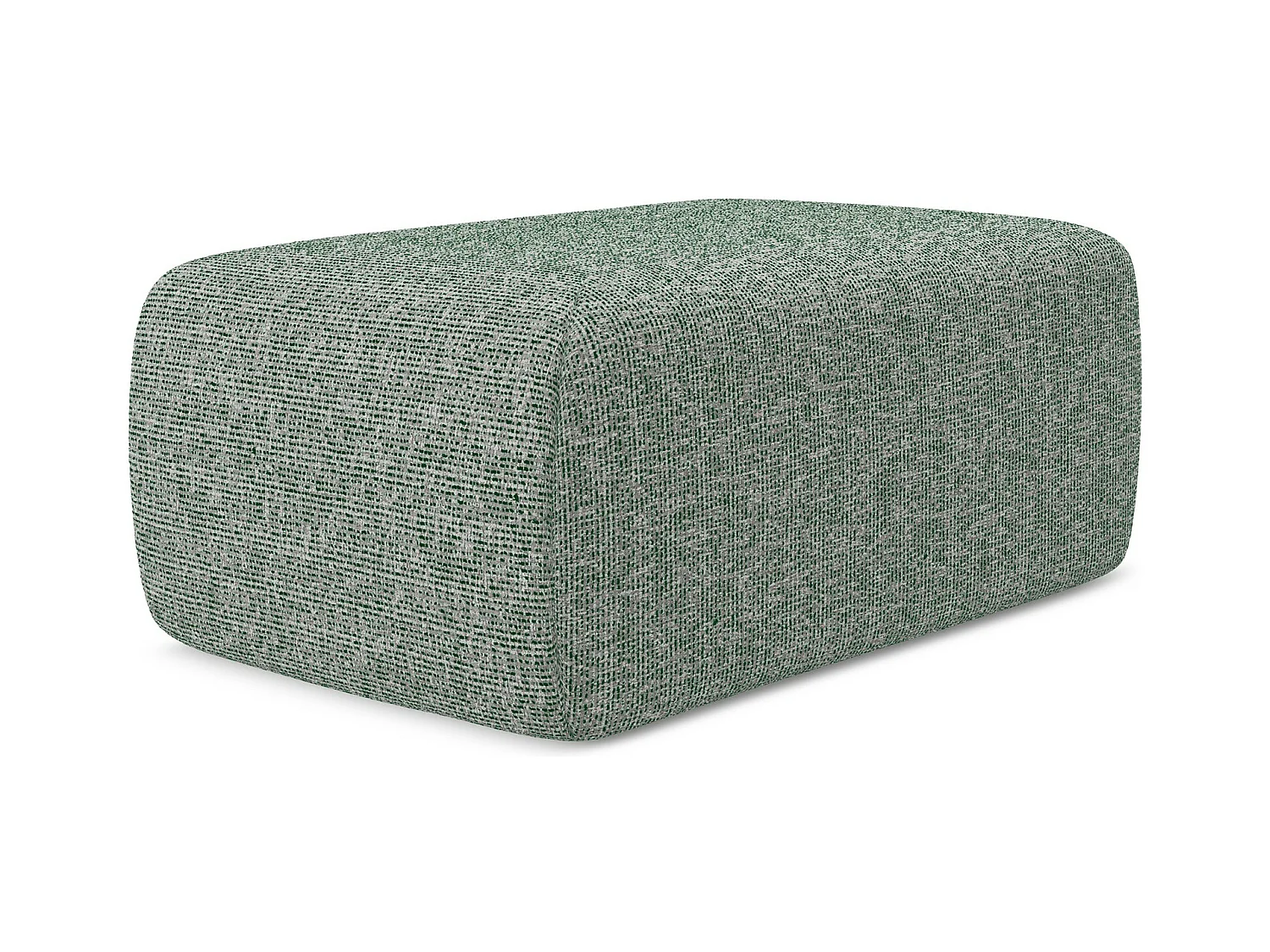 Pouf en tissu texturé - vert clair - KAPUA