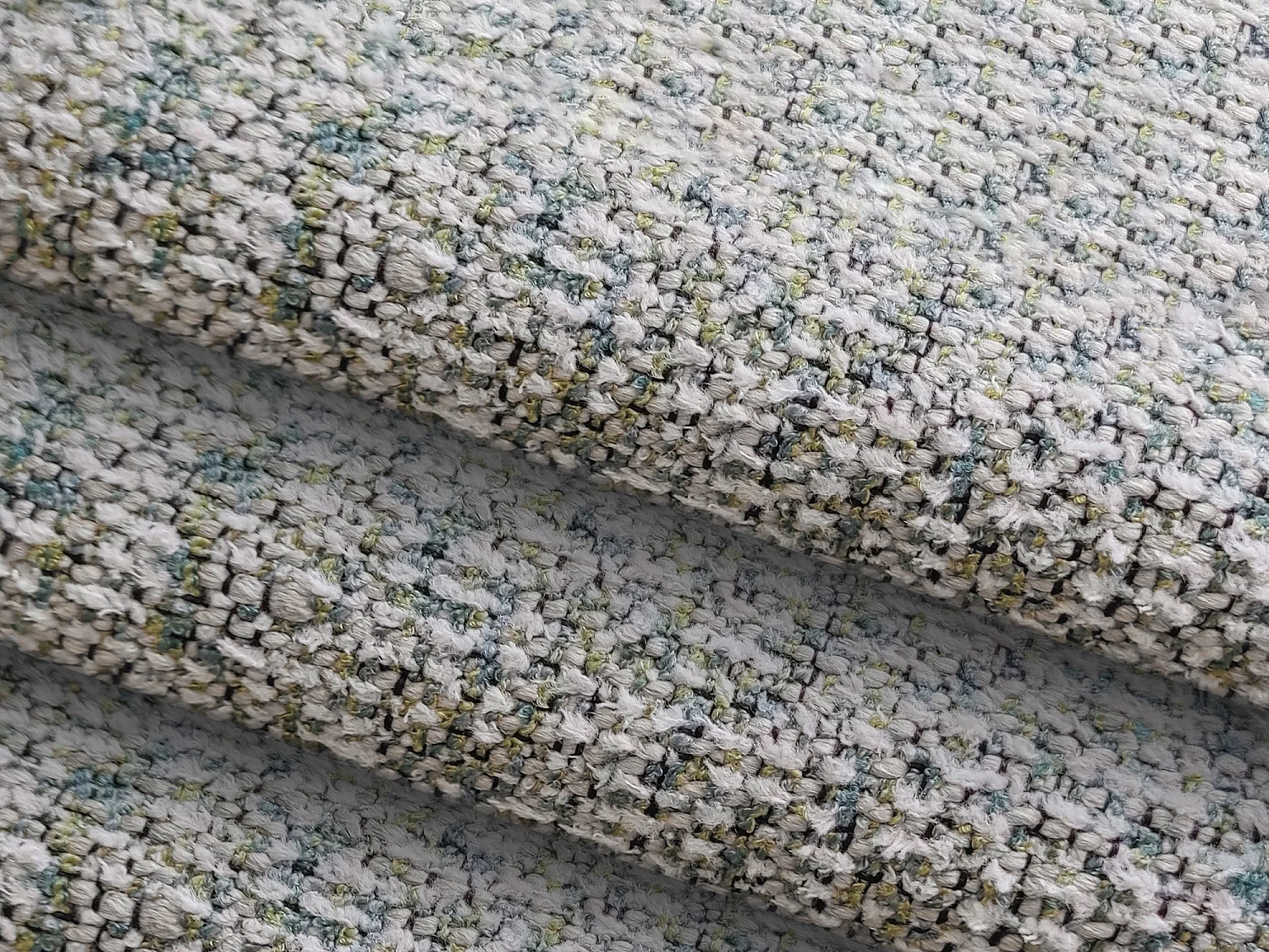 Pouf - Hocker - Strukturstoff - Hellgrün - KAPUA