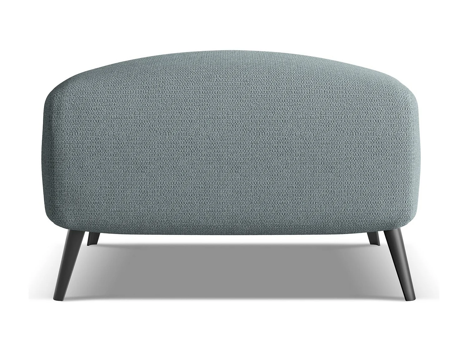 Pouf en tissu chenille - jeans - MALIE