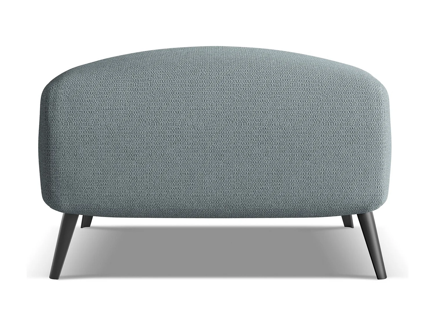 Pouf en tissu chenille - jeans - MALIE