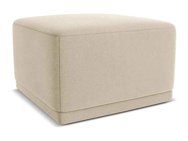 Pouf - Hocker - Samt - Hell beige - KAILA