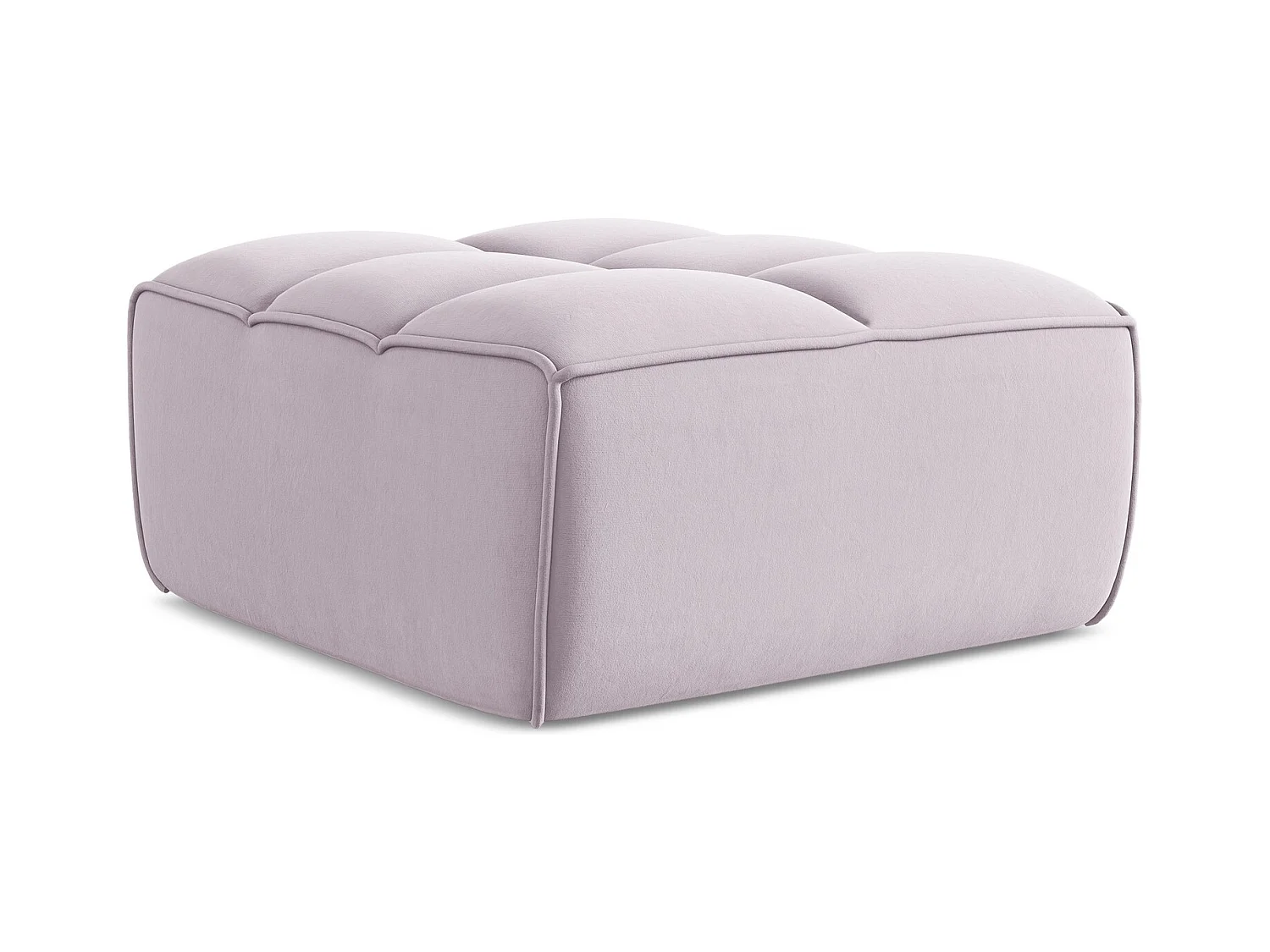Pouf en velours - lavande - KALAI
