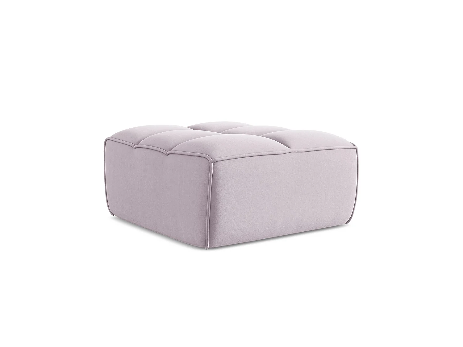 Pouf en velours - lavande - BELLUNO