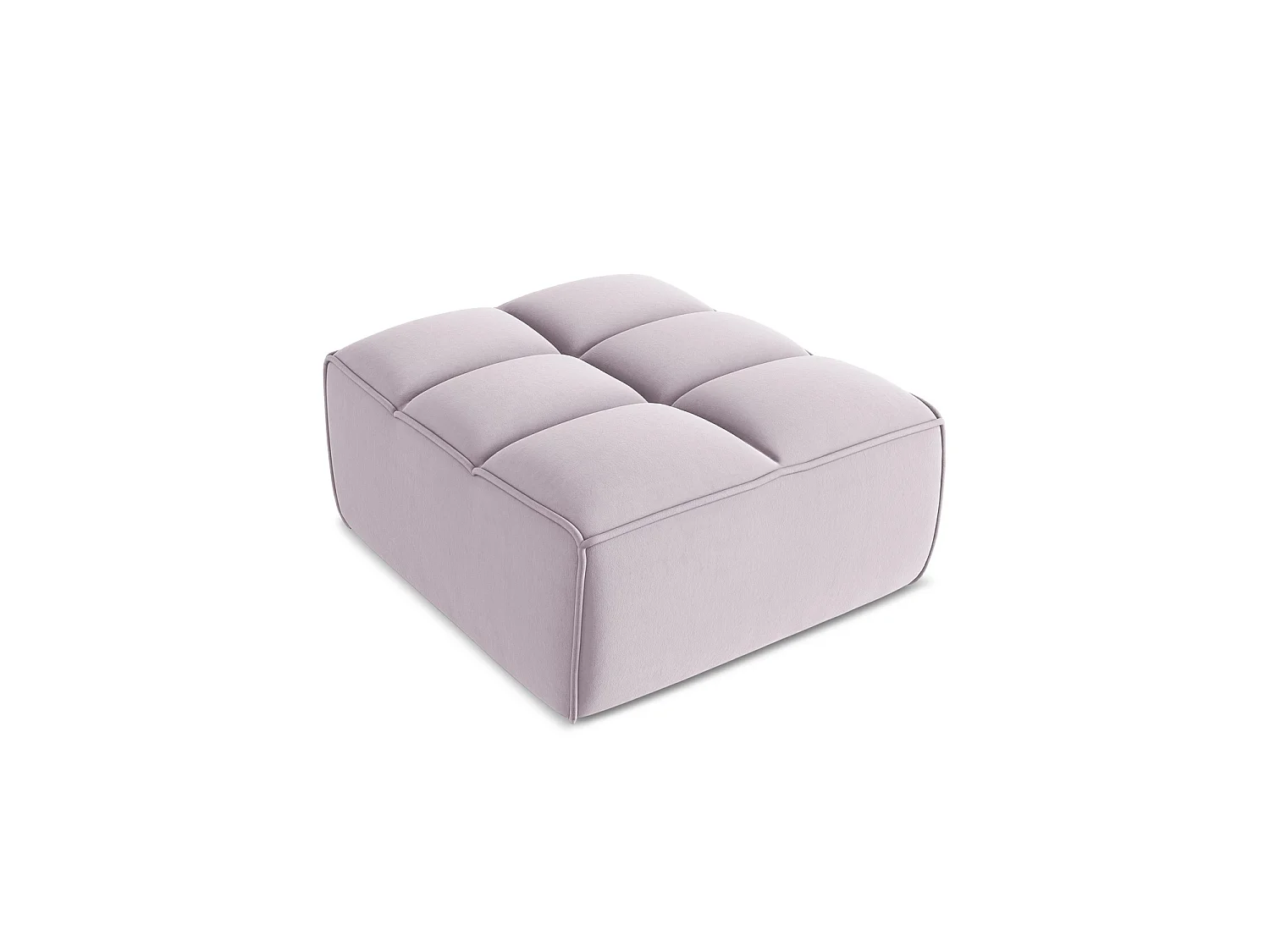 Pouf en velours - lavande - BELLUNO