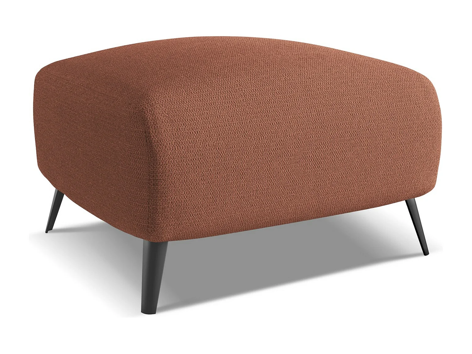 Pouf en tissu chenille - rose sourd - MALIE