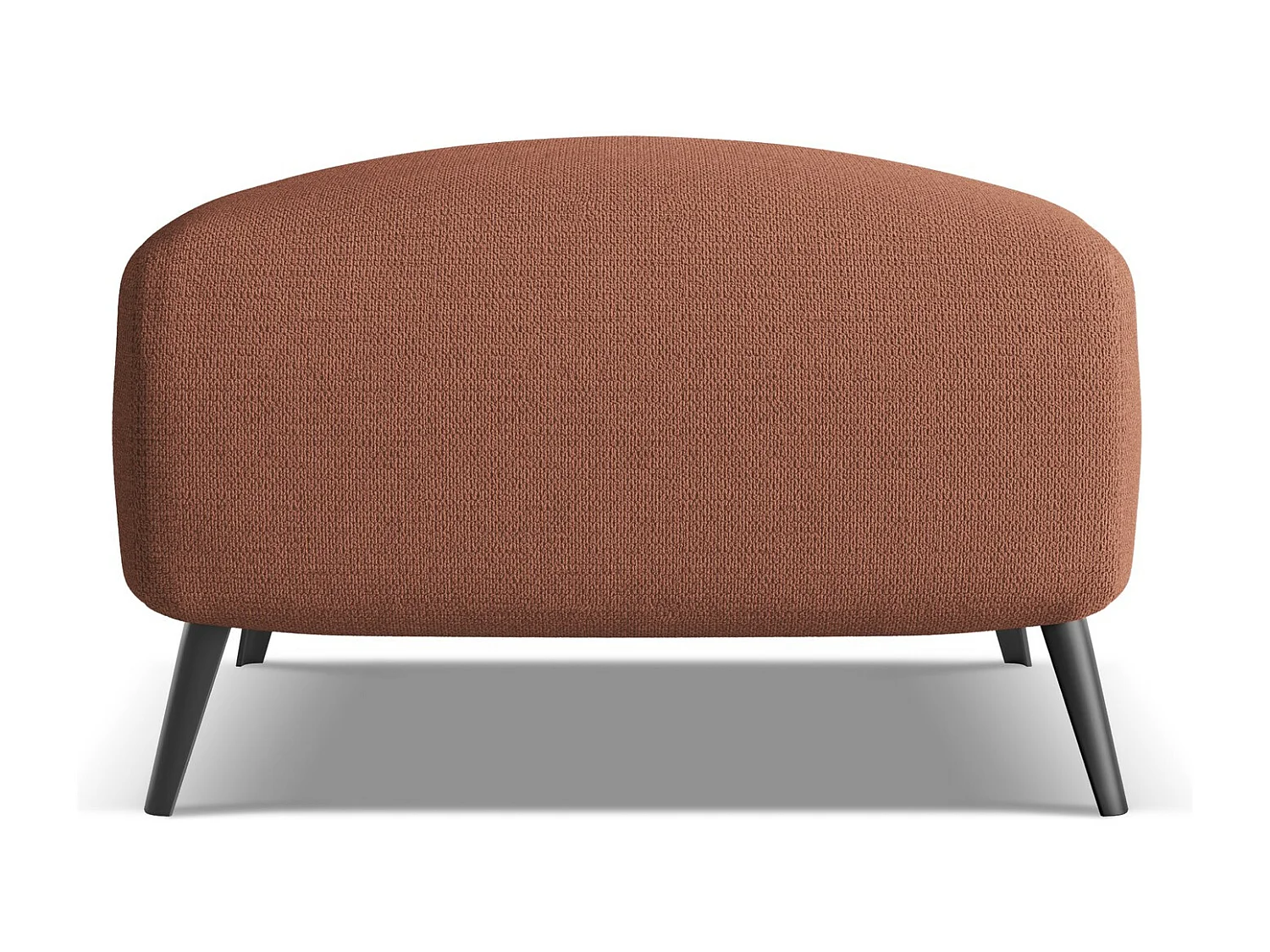 Pouf en tissu chenille - rose sourd - MALIE