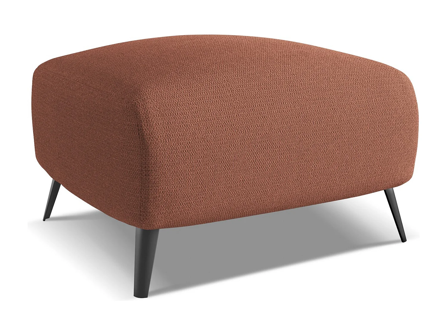 Pouf en tissu chenille - rose sourd - MALIE