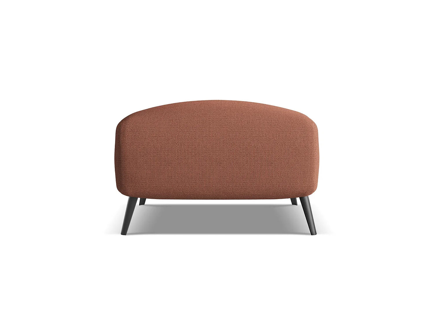 Pouf en tissu chenille - rose sourd - GENOVA