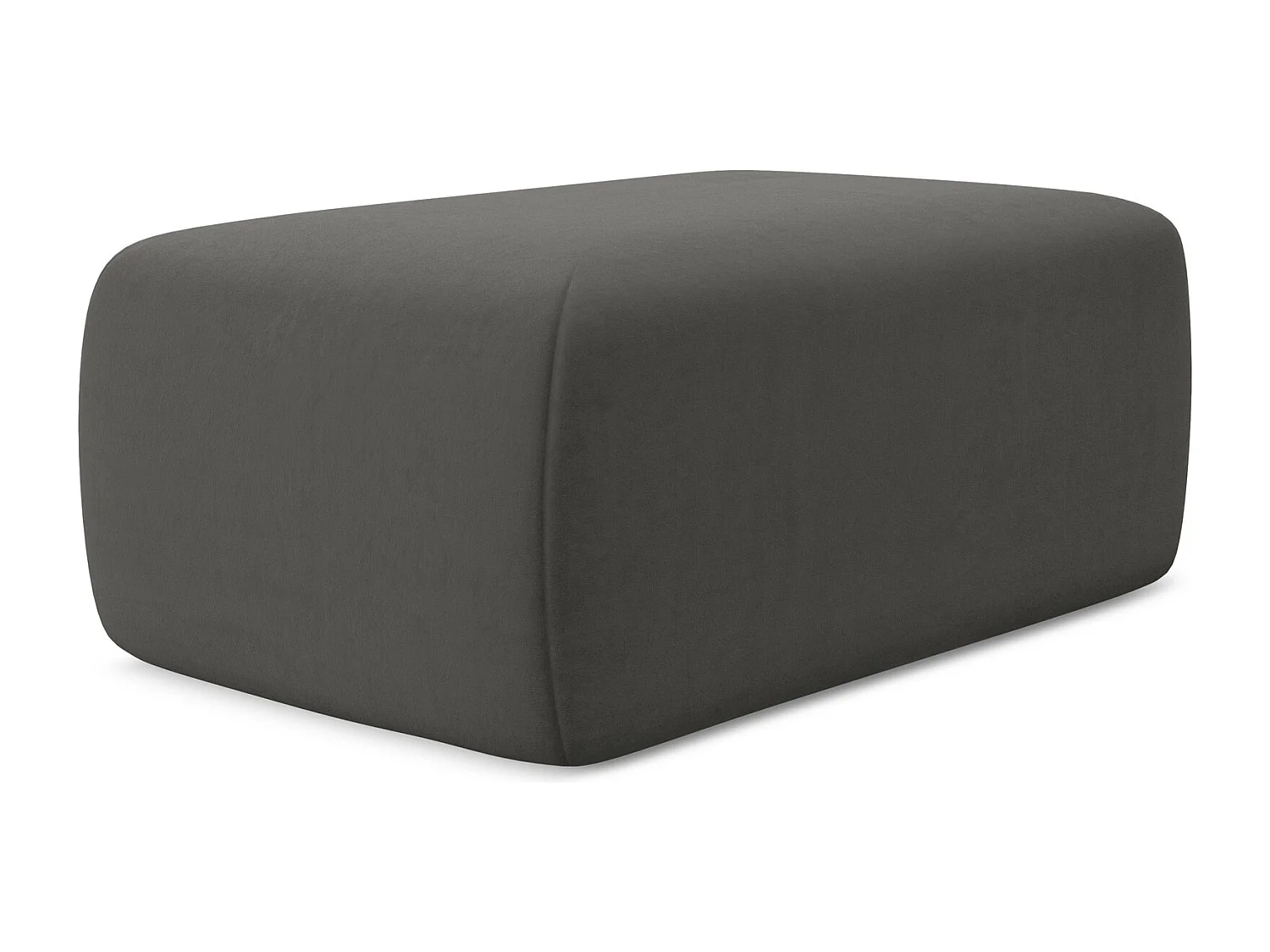 Pouf en velours - acier - KAPUA