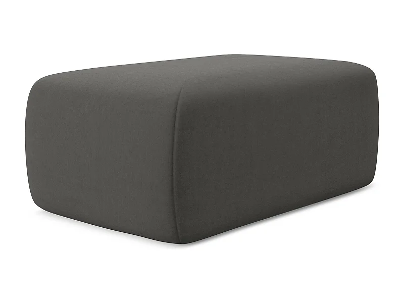 Pouf en velours - acier - KAPUA