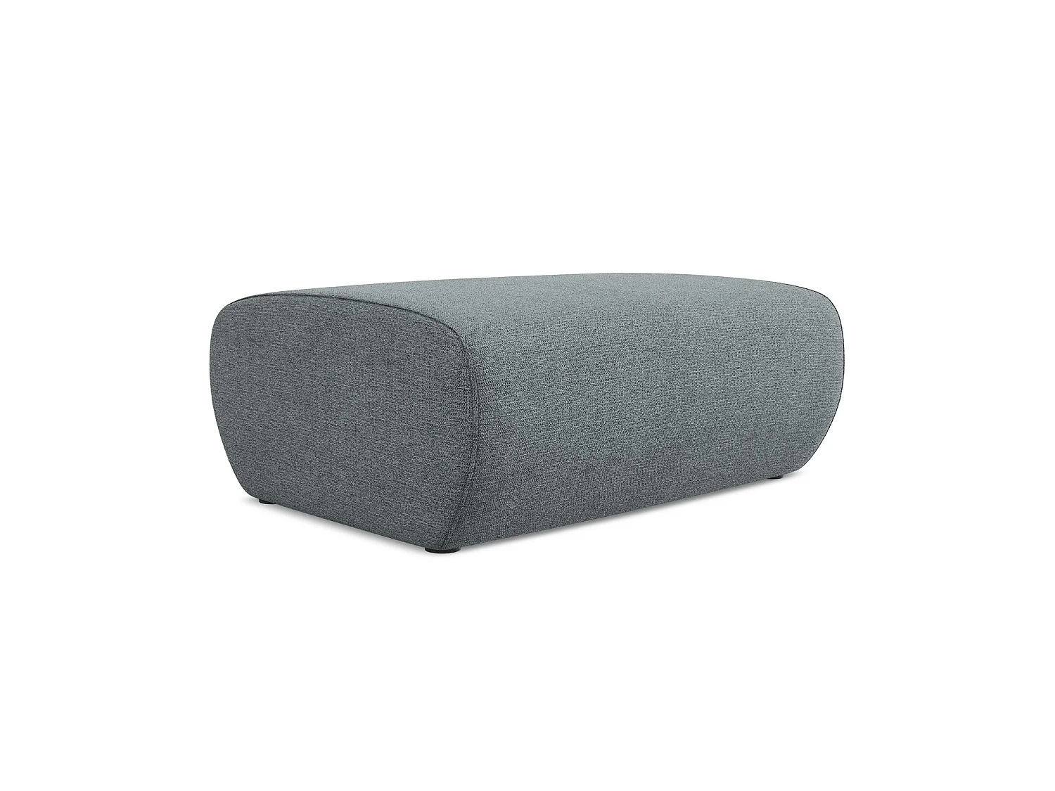 Poef van jeans chenille stof - PALERMO