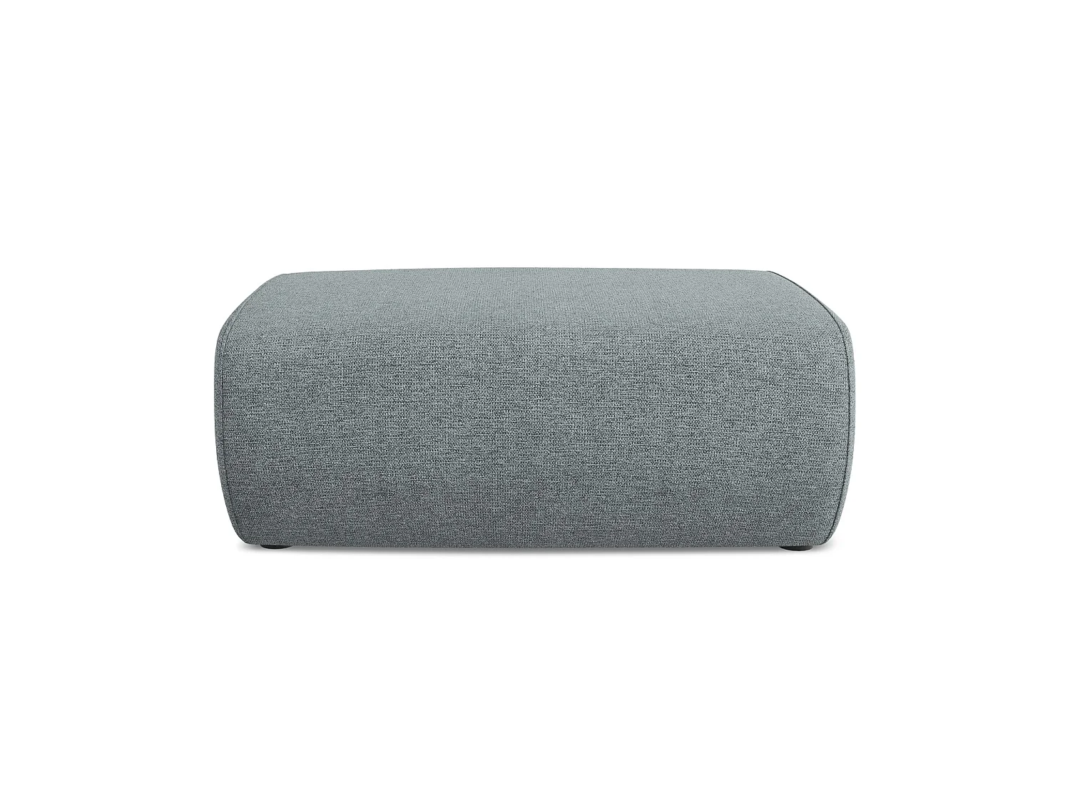 Poef van jeans chenille stof - PALERMO