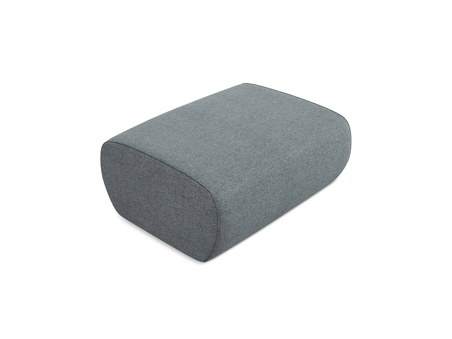 Poef van jeans chenille stof - PALERMO